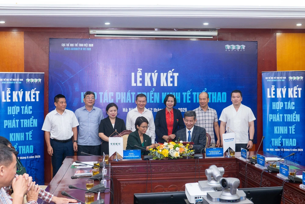 Cục TDTT Việt Nam và Vietcontent ký kết hợp tác phát triển kinh tế thể thao - Ảnh 1. Cục TDTT Việt Nam và Vietcontent ký kết hợp tác phát triển kinh tế thể thao - Ảnh 1.