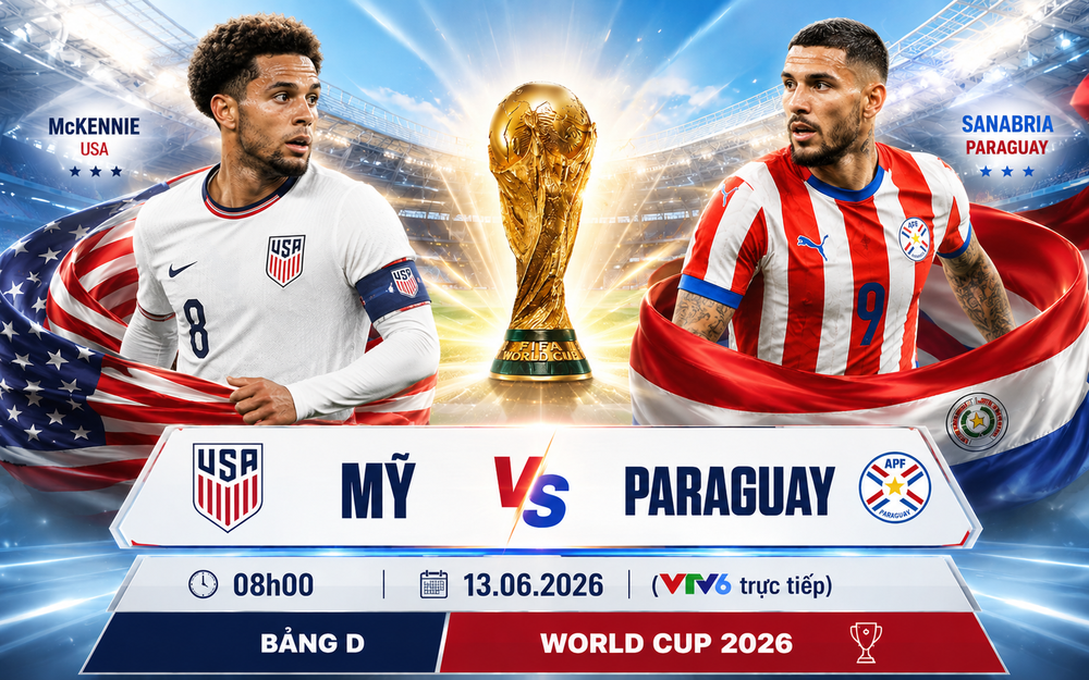 VTV6 trực tiếp bóng đá Mỹ vs Paraguay 08h00 hôm nay, bảng D World Cup 2026 - Ảnh 3.