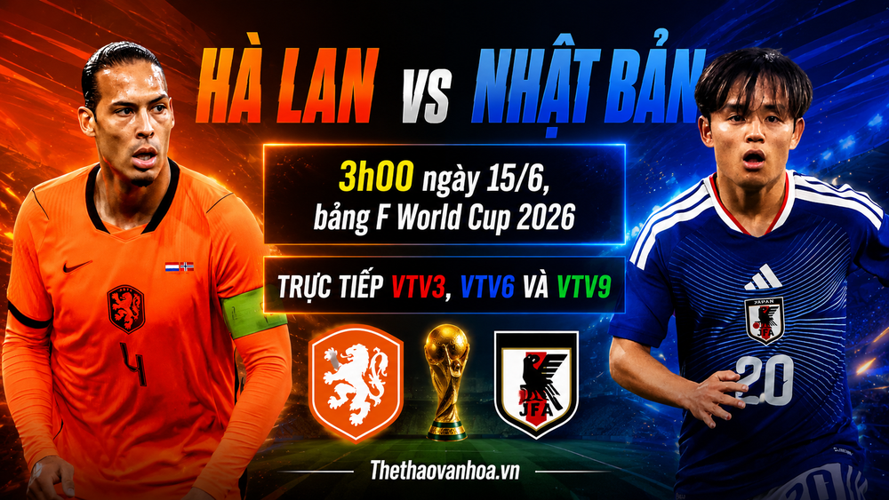 Dự đoán tỉ số trận đấu Hà Lan vs Nhật Bản (Bảng F World Cup 2026): Đại chiến cân não - Ảnh 1. Dự đoán tỉ số trận đấu Hà Lan vs Nhật Bản (Bảng F World Cup 2026): Đại chiến cân não - Ảnh 1.