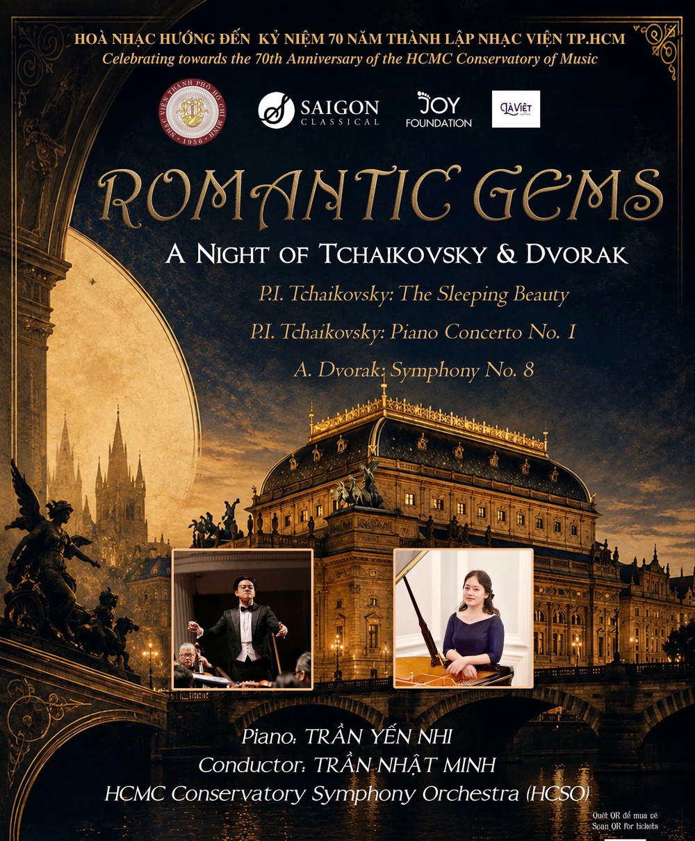 Trần Nhật Minh chỉ huy đêm hoà nhạc “Romantic Gems - A Night of Tchaikovsky & Dvorak” - Ảnh 3. Trần Nhật Minh chỉ huy đêm hoà nhạc “Romantic Gems - A Night of Tchaikovsky & Dvorak” - Ảnh 3.