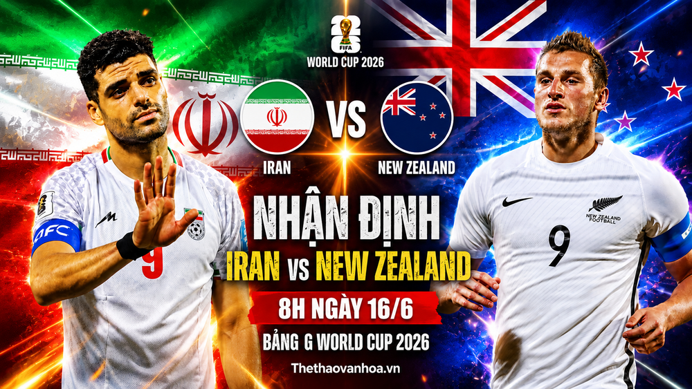 Nhận định Iran vs New Zealand 8h ngày 16/6, bảng G World Cup 2026: Chiến thắng cho đại diện châu Á - Ảnh 1.