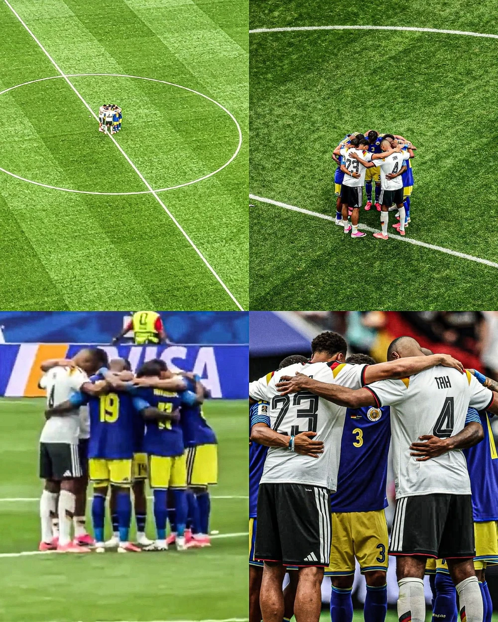 Thắng 7-1 vẫn quỳ gối cầu nguyện cùng đối thủ: Khoảnh khắc đẹp World Cup 2026 gọi tên tuyển Đức - Ảnh 1. Thắng 7-1 vẫn quỳ gối cầu nguyện cùng đối thủ: Khoảnh khắc đẹp World Cup 2026 gọi tên tuyển Đức - Ảnh 1.