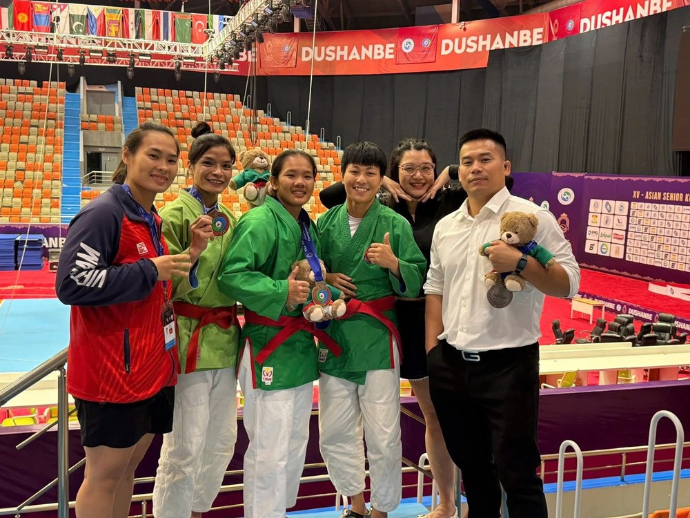 Kurash Việt Nam giành 1 HCB và 4 HCĐ tại giải vô địch châu Á - Ảnh 1.
