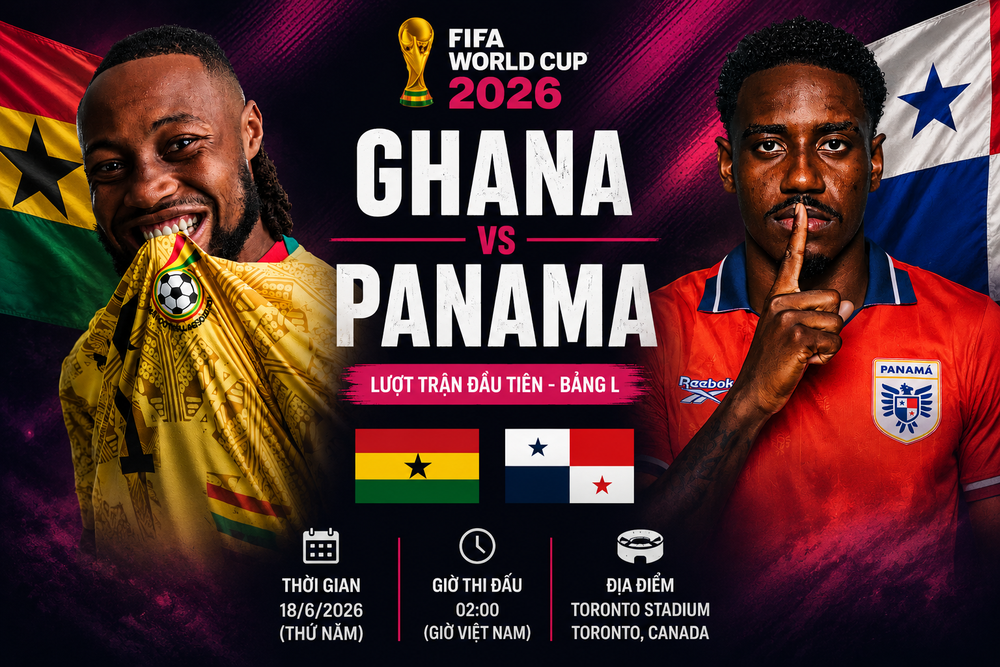 VTV6 VTV3 trực tiếp bóng đá Ghana vs Panama 06h00 ngày 18/6, bảng K World Cup 2026 - Ảnh 3.