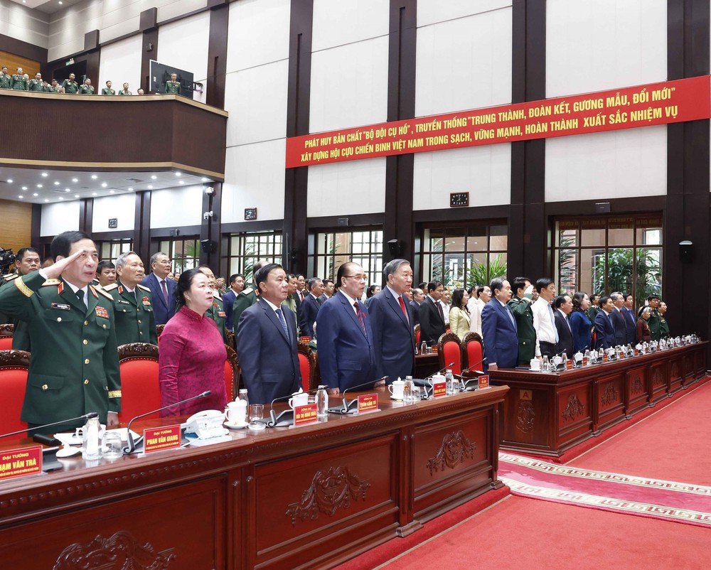 Khai mạc Đại hội đại biểu toàn quốc Hội Cựu chiến binh Việt Nam lần thứ VIII - Ảnh 5. Khai mạc Đại hội đại biểu toàn quốc Hội Cựu chiến binh Việt Nam lần thứ VIII - Ảnh 5.