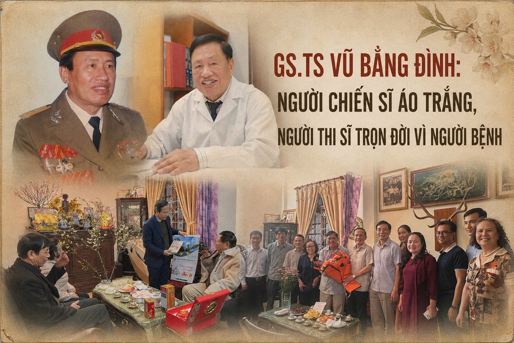 Giáo sư, Tiến sĩ Vũ Bằng Đình: Người chiến sĩ áo trắng, người thi sĩ trọn đời vì người bệnh - Ảnh 1. Giáo sư, Tiến sĩ Vũ Bằng Đình: Người chiến sĩ áo trắng, người thi sĩ trọn đời vì người bệnh - Ảnh 1.