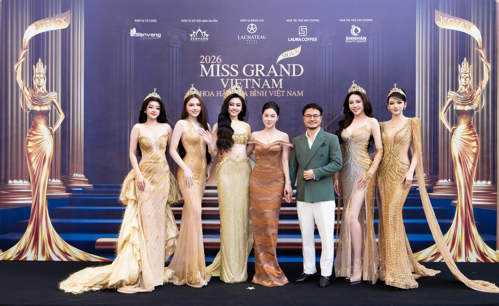 Dàn Hoa Á hậu đọ sắc trong họp báo khởi động Miss Grand Vietnam 2026 - Ảnh 1.