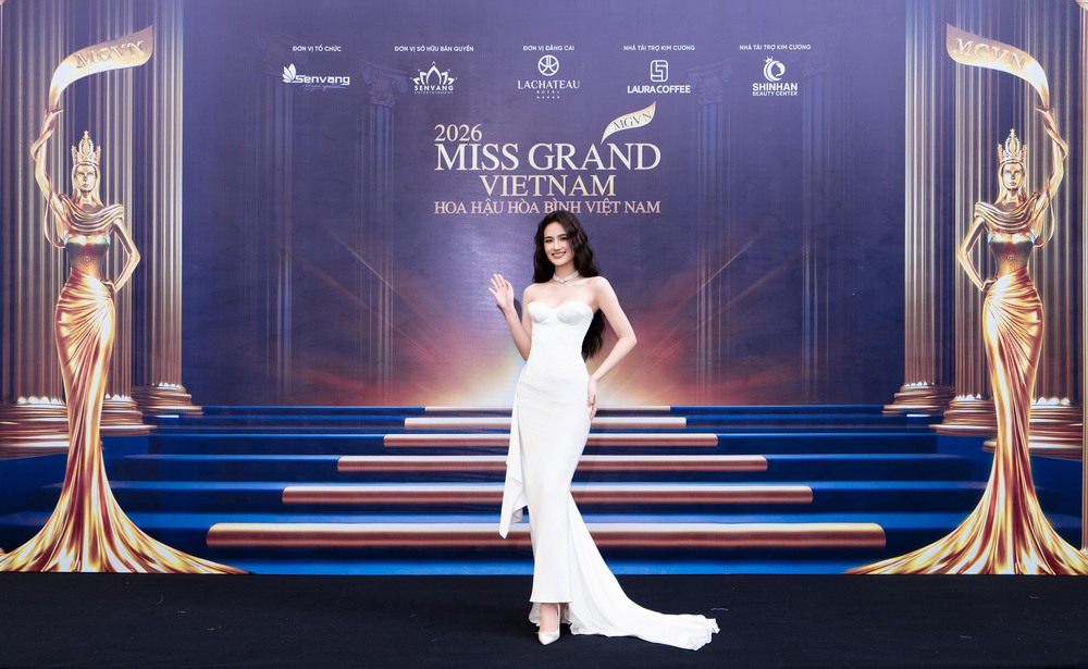 Dàn Hoa Á hậu đọ sắc trong họp báo khởi động Miss Grand Vietnam 2026 - Ảnh 3.