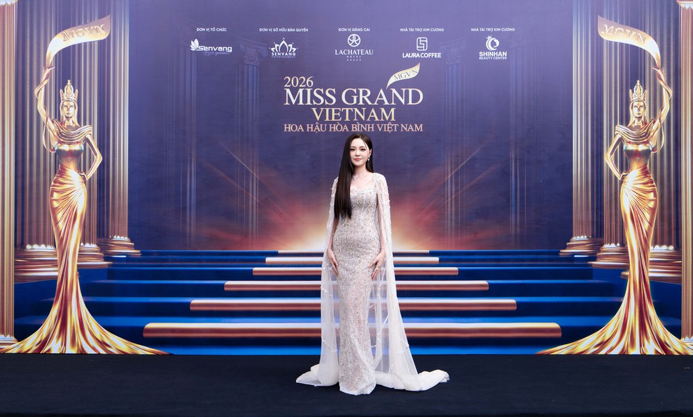 Dàn Hoa Á hậu đọ sắc trong họp báo khởi động Miss Grand Vietnam 2026 - Ảnh 4.
