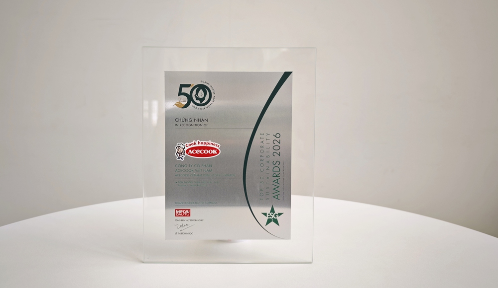 Acecook Việt Nam tiếp tục được vinh danh trong Top 50 Doanh nghiệp Phát triển Bền vững Tiêu biểu Việt Nam 2026 - Ảnh 2.