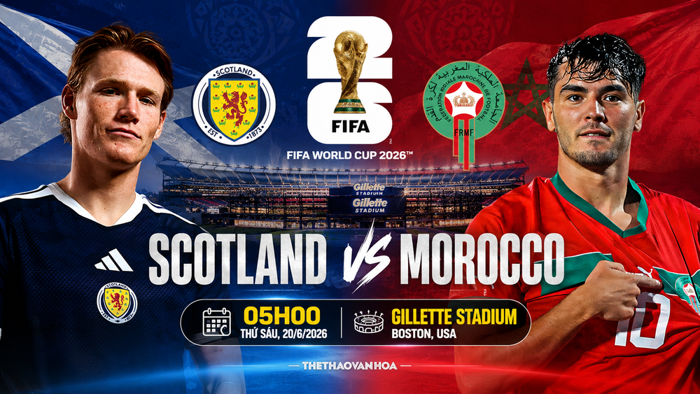 Trực tiếp bóng đá Scotland vs Morocco hôm nay 20/6, bảng C World Cup 2026 - Ảnh 4. Trực tiếp bóng đá Scotland vs Morocco hôm nay 20/6, bảng C World Cup 2026 - Ảnh 4.