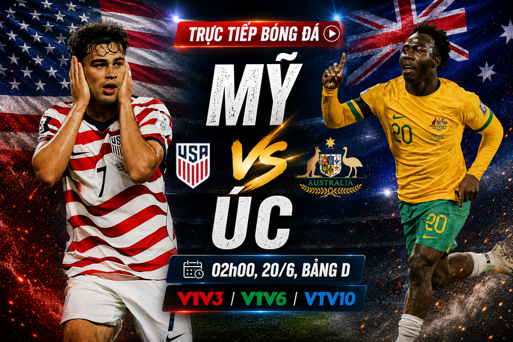 VTV6 VTV3 trực tiếp bóng đá Mỹ vs Úc 02h00 ngày 20/6, bảng D World Cup 2026 - Ảnh 4.