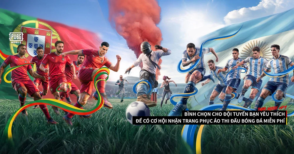 PUBG Mobile hợp tác 2 đội tuyển Bồ Đào nha và Argentina: Sẵn sàng bùng nổ cùng FIFA World Cup 2026 - Ảnh 1.