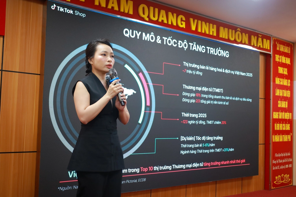 TikTok Shop đồng hành cùng Cục TMĐT và Sở Công Thương TP.HCM ra mắt Fashion Up Việt Nam - Ảnh 2. TikTok Shop đồng hành cùng Cục TMĐT và Sở Công Thương TP.HCM ra mắt Fashion Up Việt Nam - Ảnh 2.
