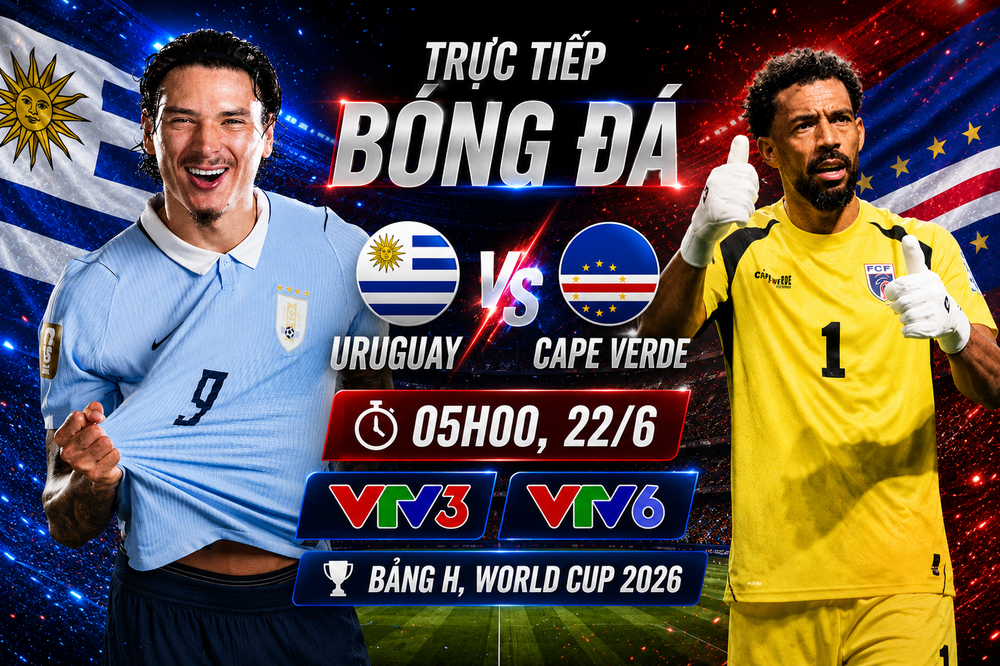 TRỰC TIẾP bóng đá Uruguay vs Cape Verde 05h00 hôm nay, bảng H World Cup 2026 - Ảnh 3. TRỰC TIẾP bóng đá Uruguay vs Cape Verde 05h00 hôm nay, bảng H World Cup 2026 - Ảnh 3.