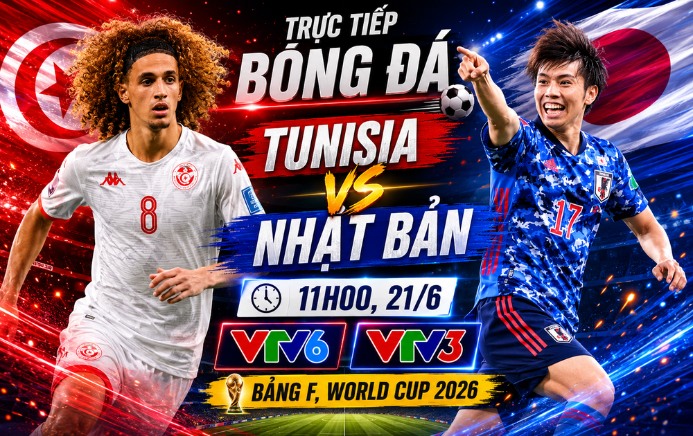 VTV6 VTV3 trực tiếp bóng đá Tunisia vs Nhật Bản 11h00 hôm nay, bảng F World Cup 2026 - Ảnh 3. VTV6 VTV3 trực tiếp bóng đá