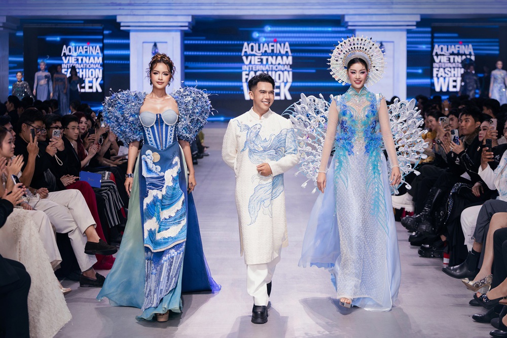 Ngọc Châu, Khánh Vân hội ngộ trên sàn diễn của NTK Đặng Trọng Minh Châu - Ảnh 7. Ngọc Châu, Khánh Vân hội ngộ trên sàn diễn của NTK Đặng Trọng Minh Châu - Ảnh 7.