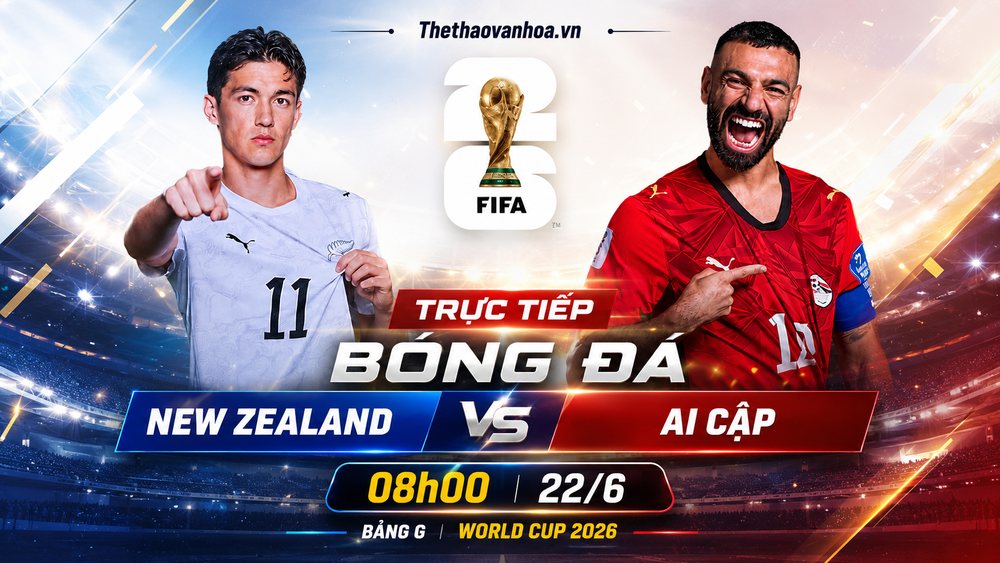 TRỰC TIẾP bóng đá New Zealand vs Ai Cập 08h00 hôm nay, bảng G World Cup 2026 - Ảnh 3. TRỰC TIẾP bóng đá New Zealand vs Ai Cập 08h00 hôm nay, bảng G World Cup 2026 - Ảnh 3.