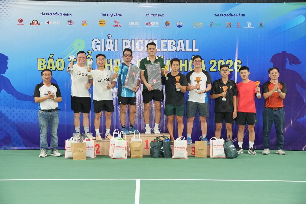 Khép lại Giải Pickleball Báo Thể thao & Văn hóa 2026: Lan tỏa tinh thần kết nối giữa báo chí, nghệ sĩ và doanh nghiệp - Ảnh 6. Khép lại Giải Pickleball Báo Thể thao & Văn hóa 2026: Lan tỏa tinh thần kết nối giữa báo chí, nghệ sĩ và doanh nghiệp - Ảnh 6.