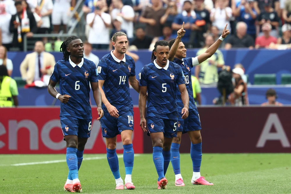 Pháp là một trong 3 đội toàn thắng ở vòng bảng World Cup 2026. Ảnh: AFP/TTXVN