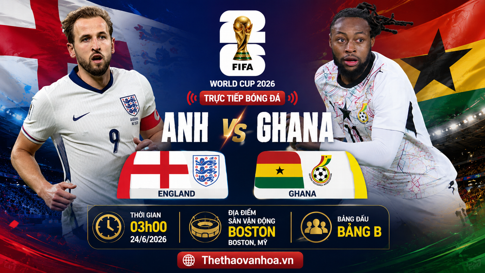 VTV6 VTV3 trực tiếp bóng đá Anh vs Ghana 00h00 hôm nay, bảng L World Cup 2026 - Ảnh 3.
