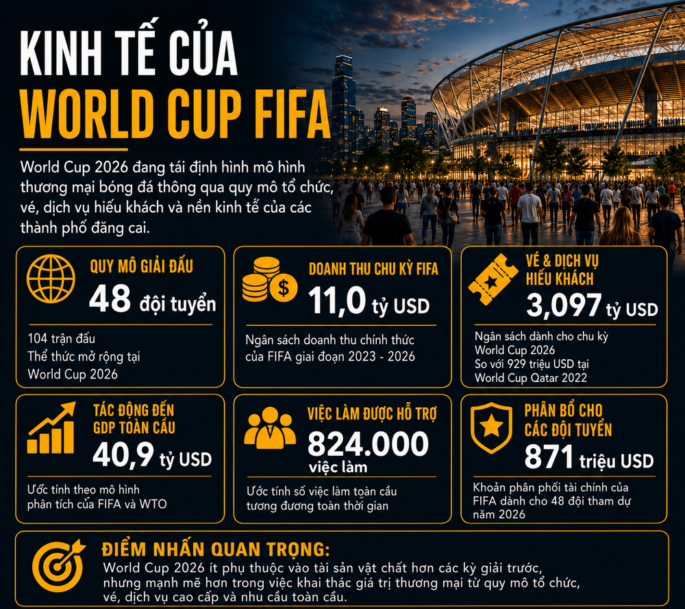 World Cup 2026: Cơn địa chấn tỷ đô với nước Mỹ - Ảnh 1. World Cup 2026