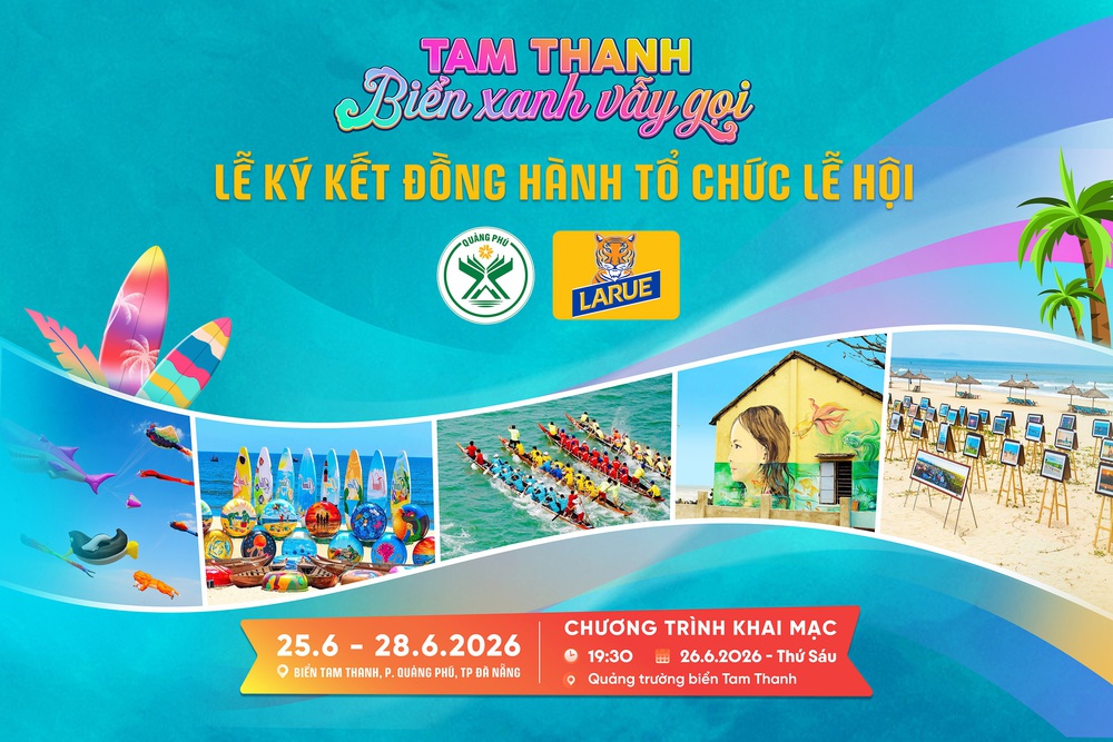 Larue tiếp tục đồng hành cùng Lễ hội biển Tam Thanh 2026 - Ảnh 2. Larue tiếp tục đồng hành cùng Lễ hội biển Tam Thanh 2026 - Ảnh 2.