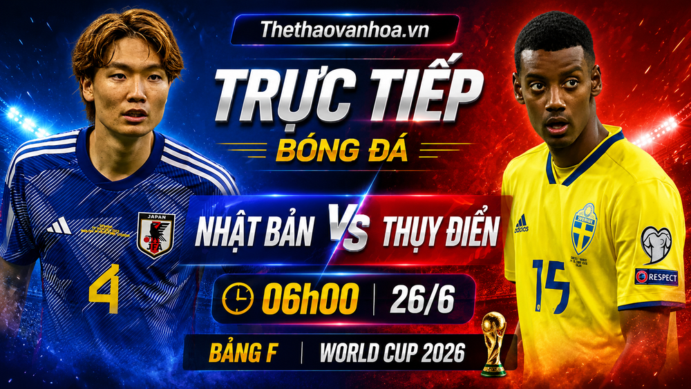 TRỰC TIẾP bóng đá Nhật Bản vs Thụy Điển 06h00 hôm nay, bảng F World Cup 2026 - Ảnh 3.