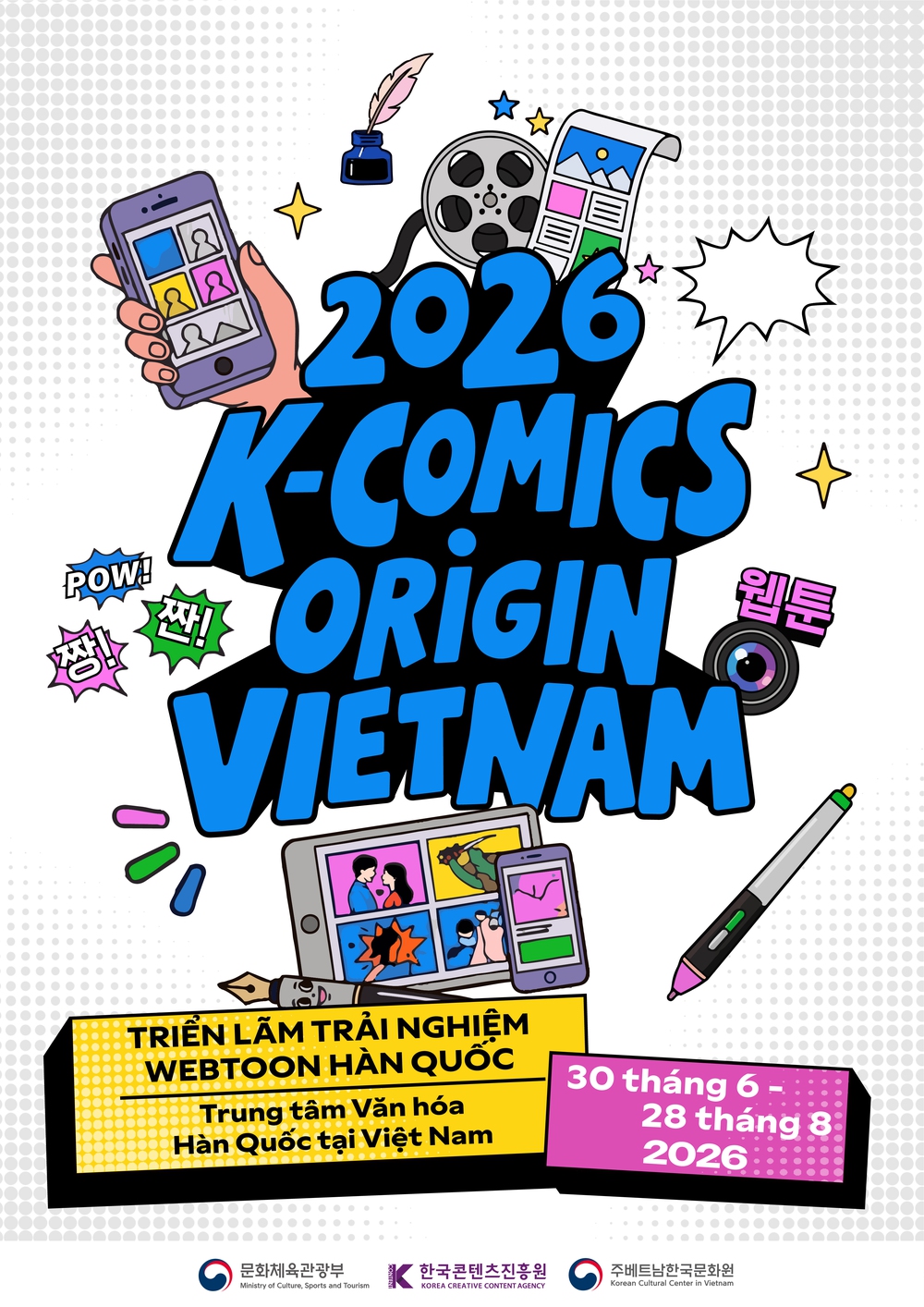 Khai mạc triển lãm Webtoon Hàn Quốc "K-COMICS Origin Vietnam" tại Hà Nội - Ảnh 1.
