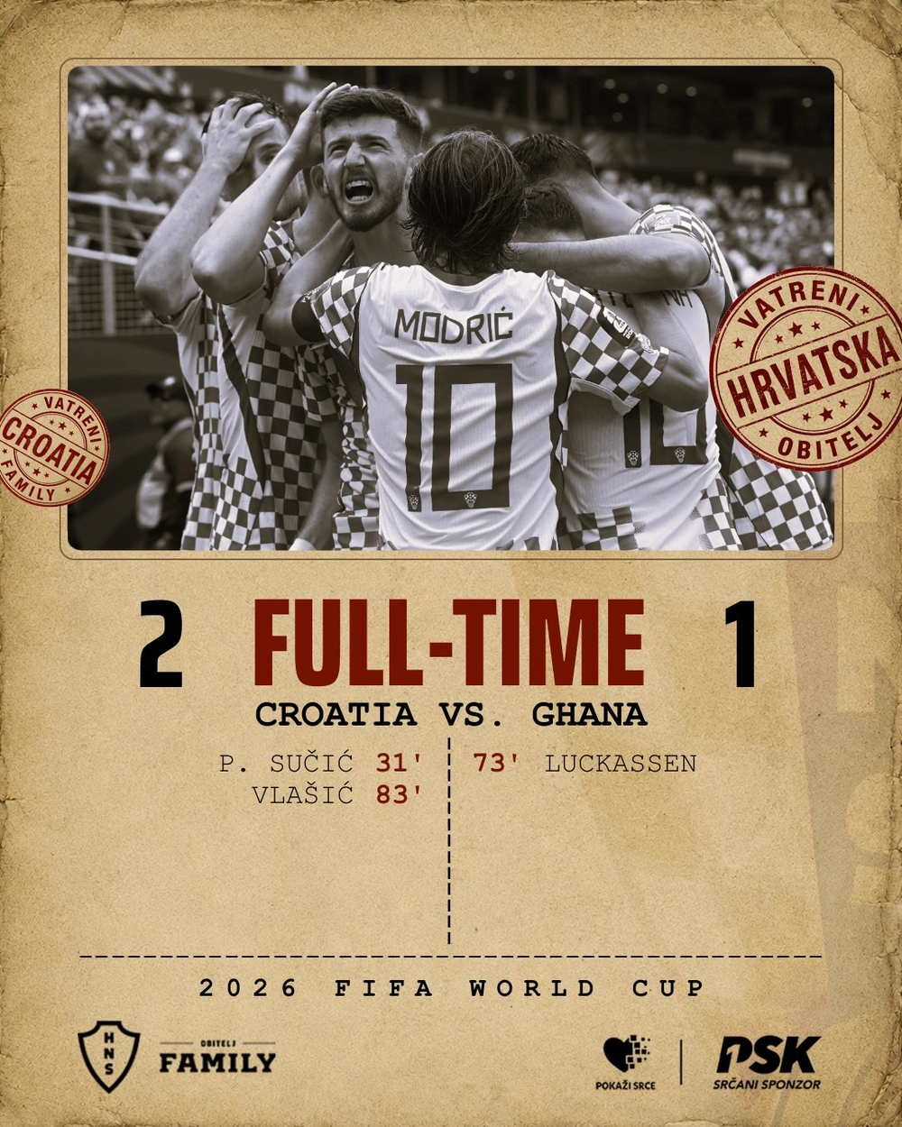 Thắng Ghana, ĐT Croatia giành vé đi tiếp ở World Cup 2026 - Ảnh 1.