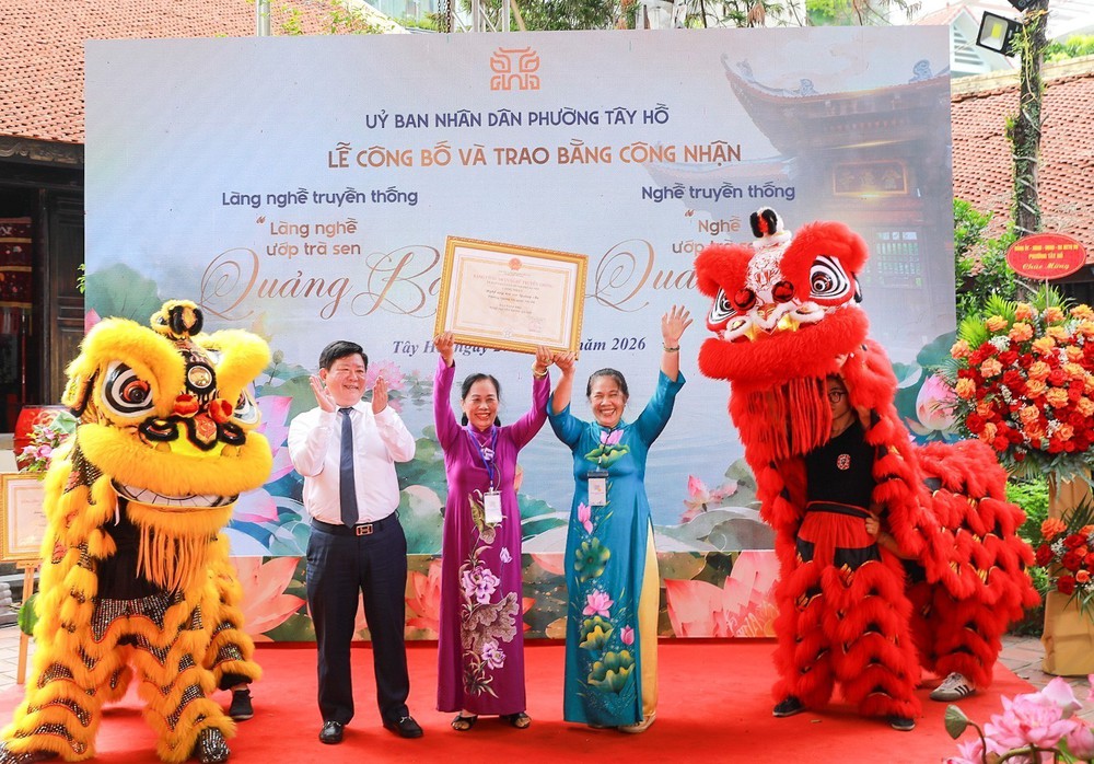  Công nhận Nghề truyền thống ướp trà sen ở Hà Nội - Ảnh 2.