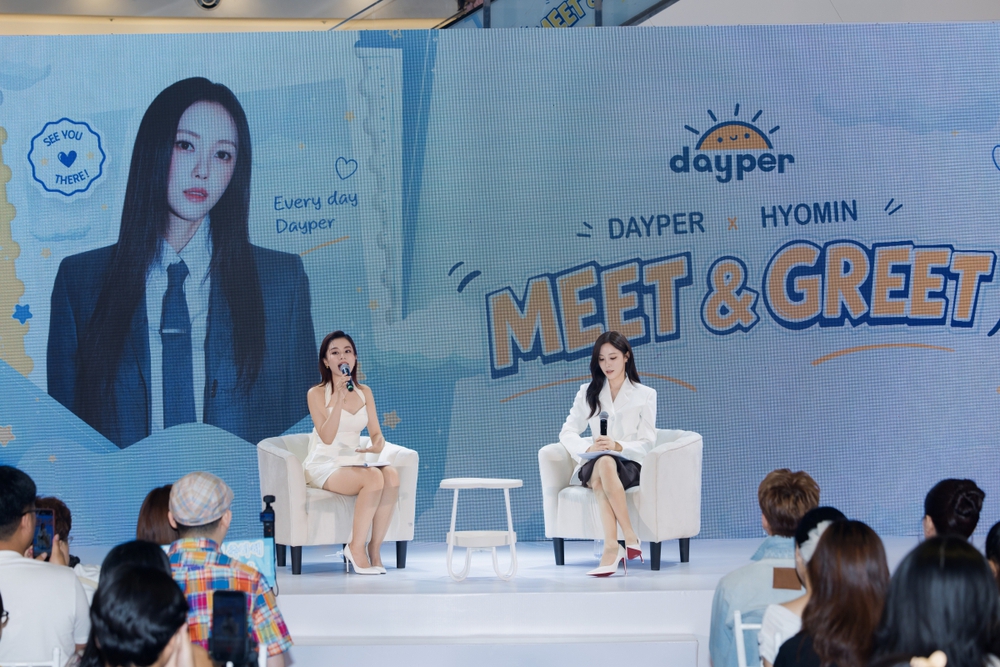 Hyomin ghi điểm với visual sang chảnh tại Meet & Greet ở TP.HCM - Ảnh 3.
