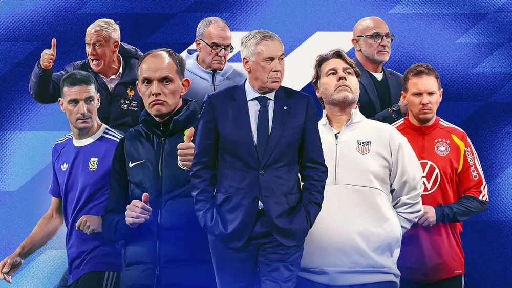 World Cup 2026 đã ở rất gần. Bên cạnh dàn siêu sao xuất hiện trên sân, giải đấu năm nay còn quy tụ một lực lượng HLV nổi tiếng và giàu thành tích bậc nhất trong lịch sử World Cup.