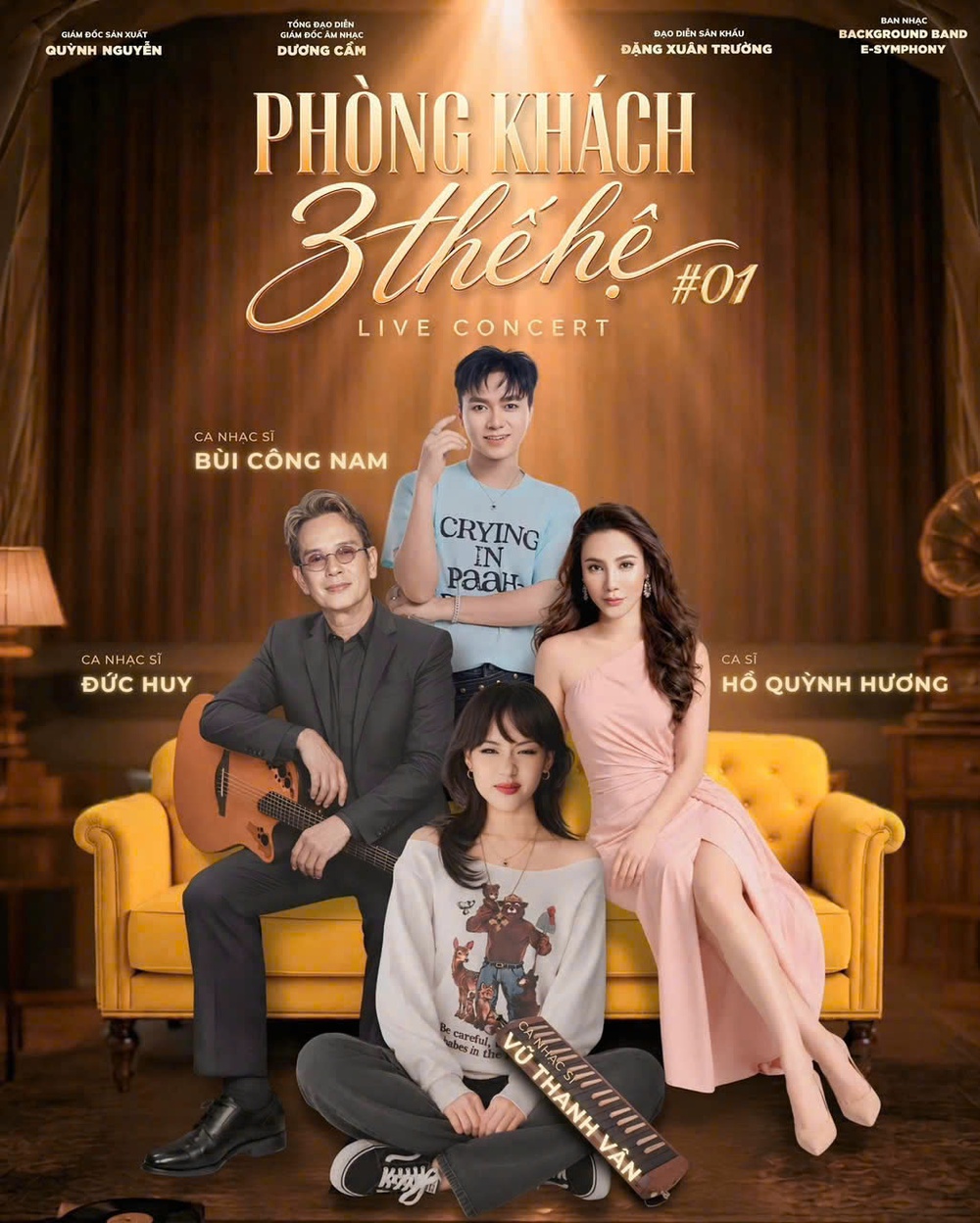 Hồ Quỳnh Hương trở lại sân khấu cùng "Phòng khách 3 thế hệ" - Ảnh 1.