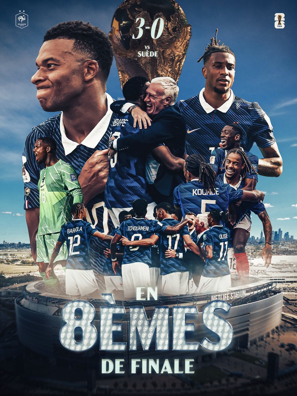 Mbappe lập cú đúp, Pháp thắng đậm Thụy Điển để vào vòng 1/8 World Cup 2026 - Ảnh 1. Mbappe lập cú đúp, Pháp thắng đậm Thụy Điển để vào vòng 1/8 World Cup 2026 - Ảnh 1.