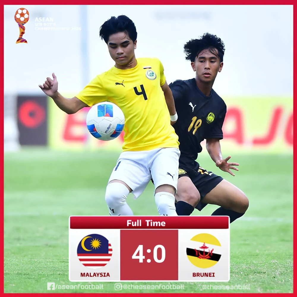 U19 Thái Lan thắng đậm 4-0, dẫn đầu bảng B ở giải Đông Nam Á - Ảnh 2.