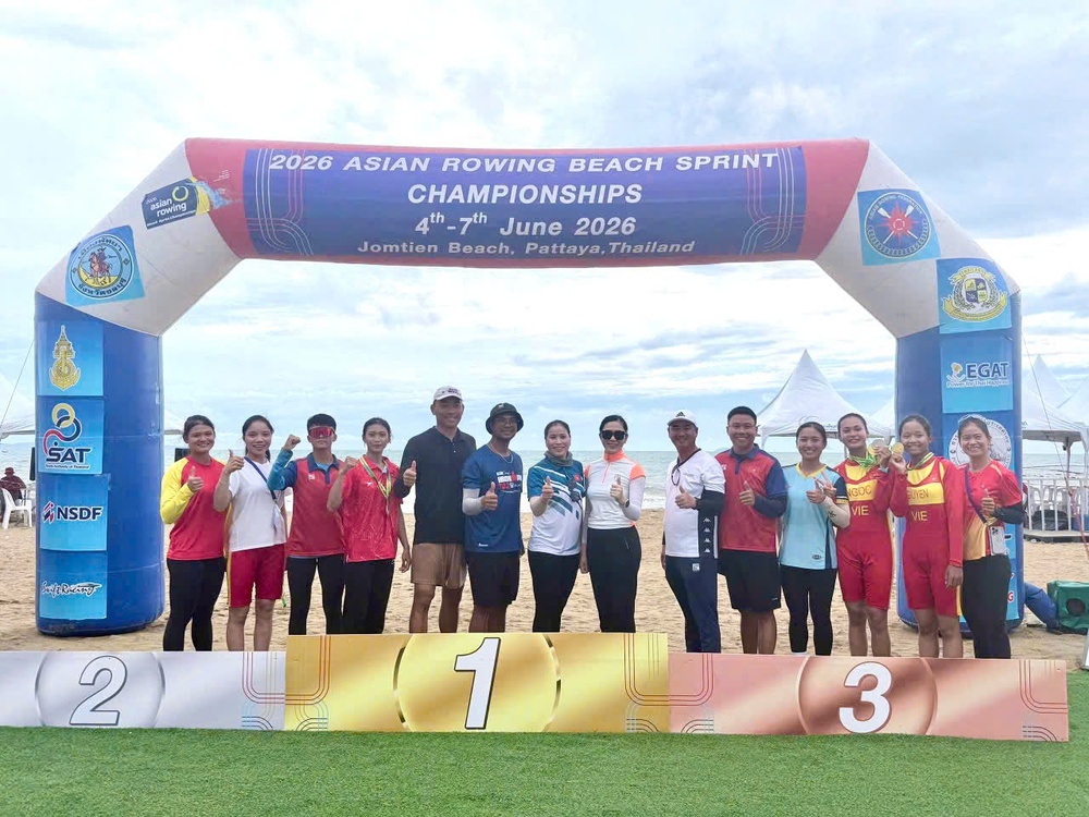 Rowing biển Việt Nam giành 2 HCV châu Á - Ảnh 1. Rowing biển Việt Nam giành 2 HCV châu Á - Ảnh 1.