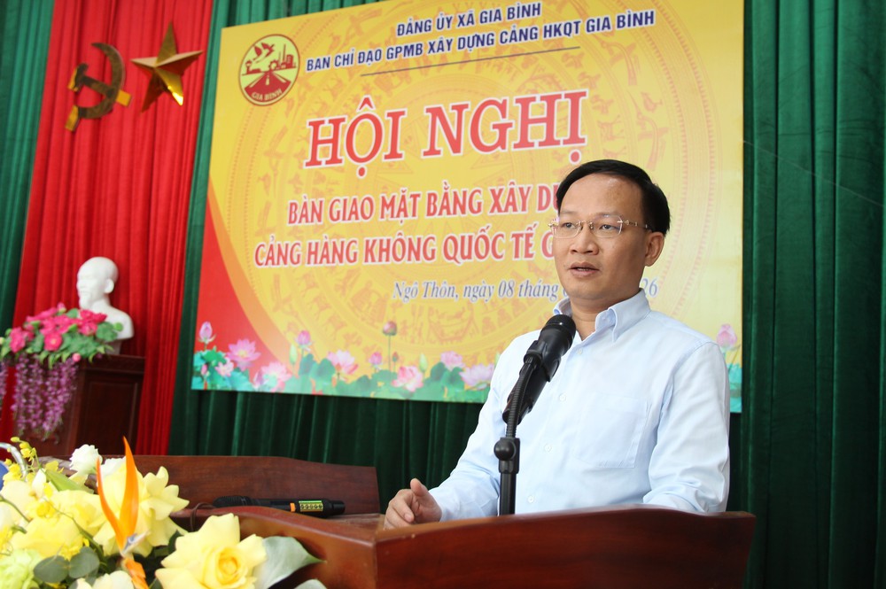Bàn giao mặt bằng xây dựng Cảng hàng không quốc tế Gia Bình - Ảnh 1.