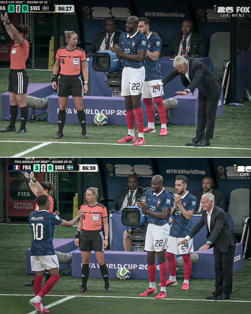 Mbappe lập kỷ lục ở World Cup, khiến HLV ĐT Pháp có cử chỉ gây sốt  - Ảnh 1.
