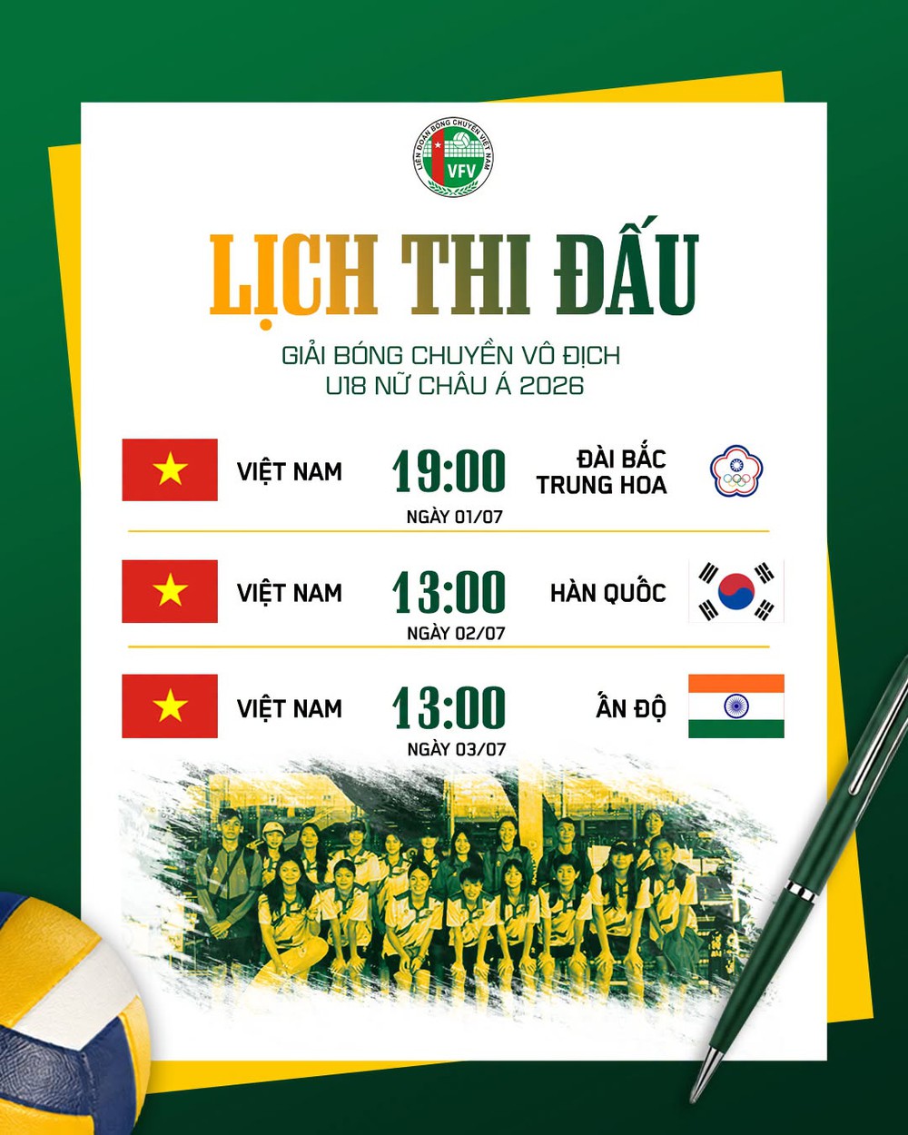Thắng dễ U18 Đài Bắc Trung Hoa, bóng chuyền nữ Việt Nam khởi đầu ấn tượng ở giải châu Á - Ảnh 2. bóng chuyền