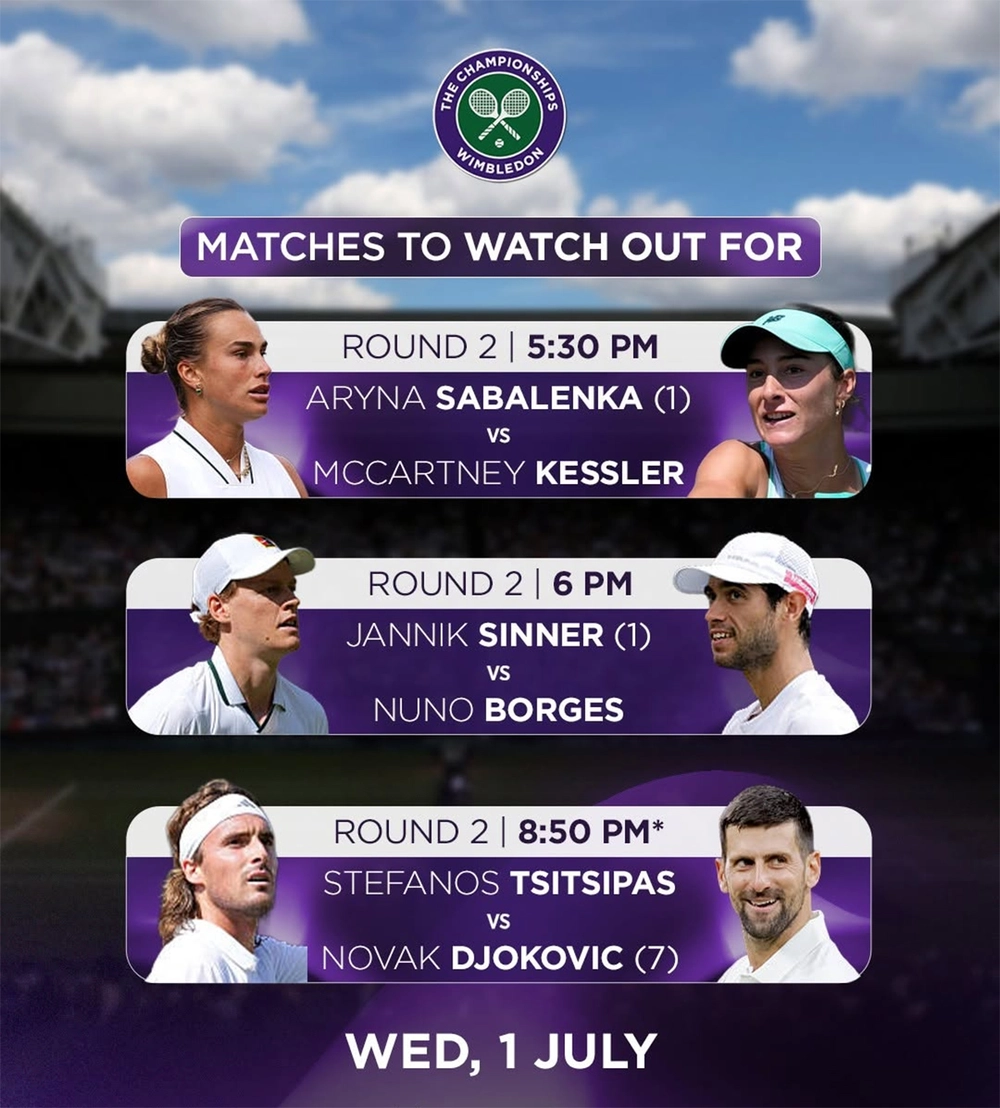 Link xem trực tiếp Wimbledon 2026 hôm nay 1/7 - Ảnh 3. Link xem trực tiếp Wimbledon 2026 hôm nay