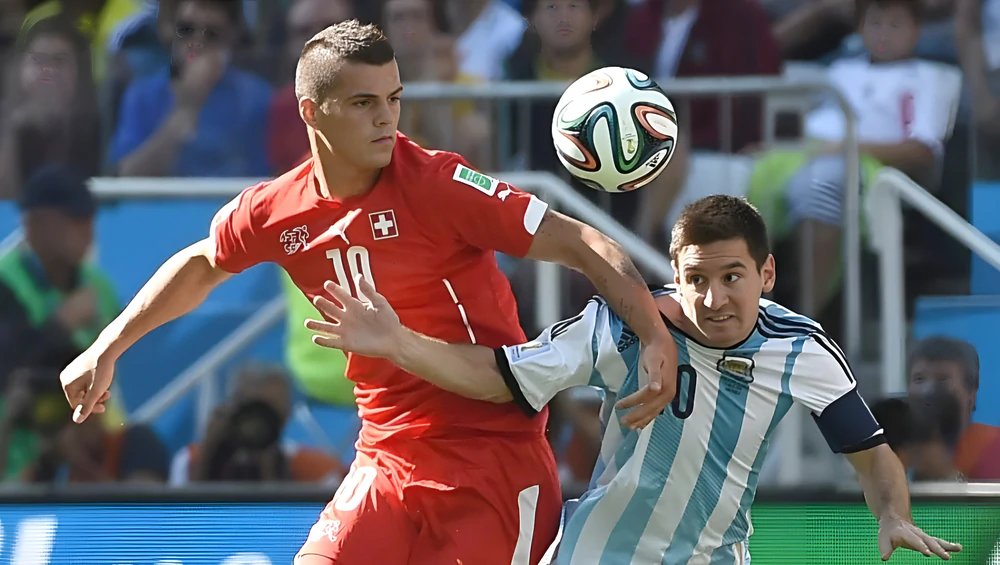 Đội tuyển Thụy Sĩ - Granit Xhaka: "Không đến để xem, mà để đánh bại Messi!" - Ảnh 1. Đội tuyển Thụy Sĩ - Granit Xhaka: "Không đến để xem, mà để đánh bại Messi!" - Ảnh 1.