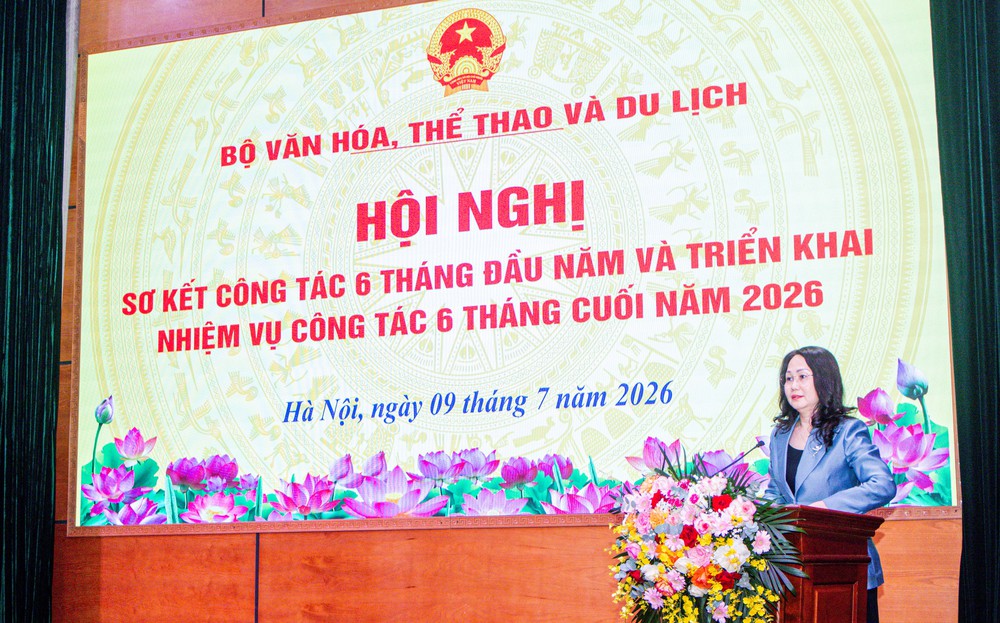 Ngành VHTTDL sơ kết 6 tháng: Thúc đẩy phát triển công nghiệp văn hóa đóng góp vào tăng trưởng hai con số - Ảnh 1. Ngành VHTTDL sơ kết 6 tháng: Thúc đẩy phát triển công nghiệp văn hóa đóng góp vào tăng trưởng hai con số - Ảnh 1.