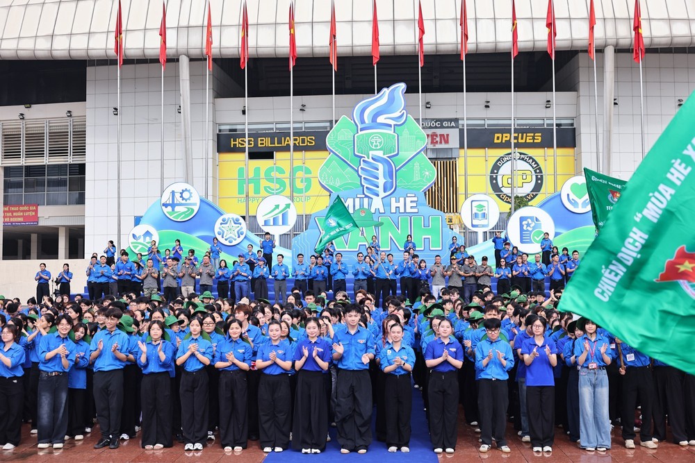 Hà Nội xuất quân Chiến dịch tình nguyện "Mùa hè xanh" 2026 - Ảnh 3. Hà Nội xuất quân Chiến dịch tình nguyện "Mùa hè xanh" 2026 - Ảnh 3.