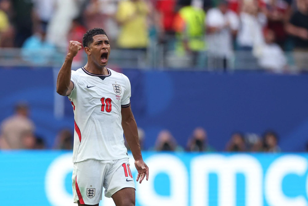 Jude Bellingham lập kỳ tích chưa từng có trong lịch sử tuyển Anh tại World Cup 2026 - Ảnh 1. Jude Bellingham lập kỳ tích chưa từng có trong lịch sử tuyển Anh tại World Cup 2026 - Ảnh 1.