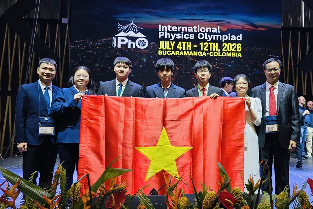 Việt Nam đạt thành tích cao nhất từ trước đến nay tại Olympic Vật lí quốc tế 2026 - Ảnh 1. Việt Nam đạt thành tích cao nhất từ trước đến nay tại Olympic Vật lí quốc tế 2026 - Ảnh 1.