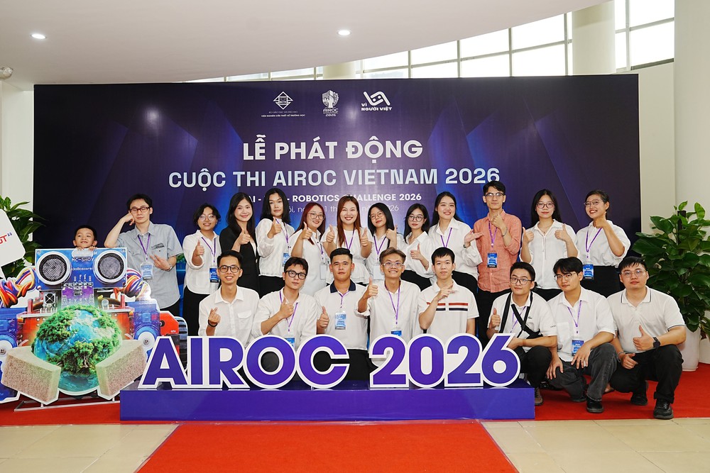 Phát động Cuộc thi Robotics Quốc tế AIROC Việt Nam 2026: Mở sân chơi công nghệ cho học sinh - Ảnh 1. Phát động Cuộc thi Robotics Quốc tế AIROC Việt Nam 2026: Mở sân chơi công nghệ cho học sinh - Ảnh 1.