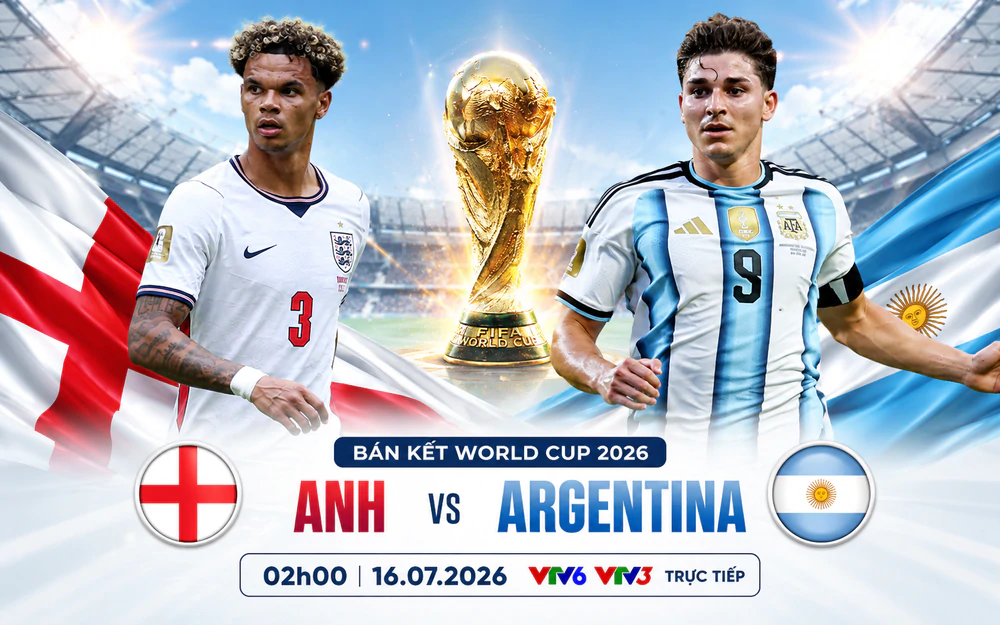 TRỰC TIẾP bóng đá Anh vs Argentina 02h00 hôm nay ngày 16/7, bán kết World Cup 2026 - Ảnh 4.