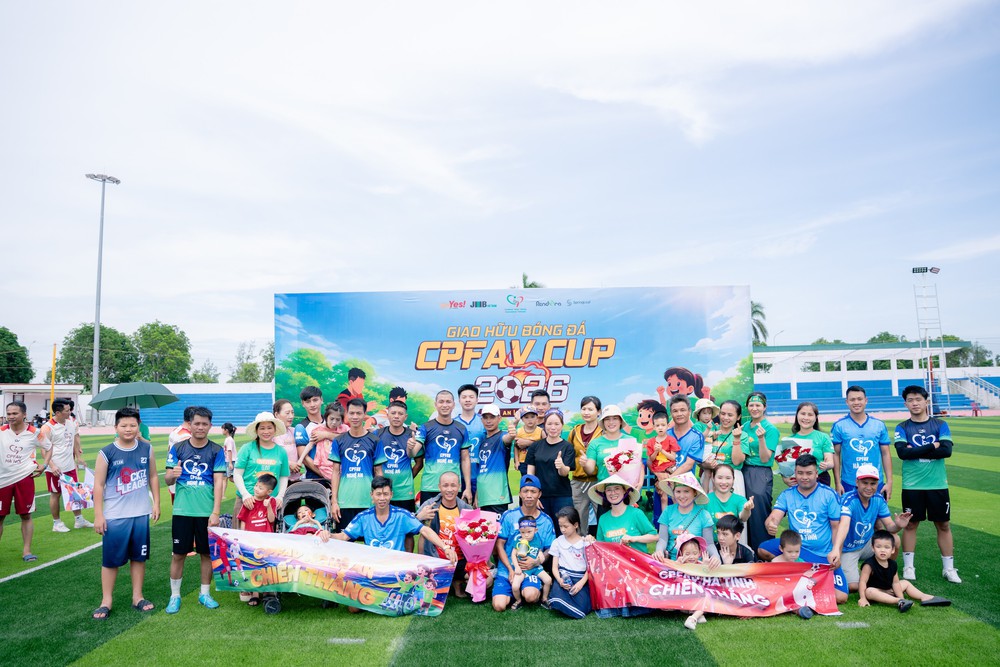Giải bóng đá CPFAV CUP : Tinh thần thiết thực cho những người cha có con bại não - Ảnh 1.