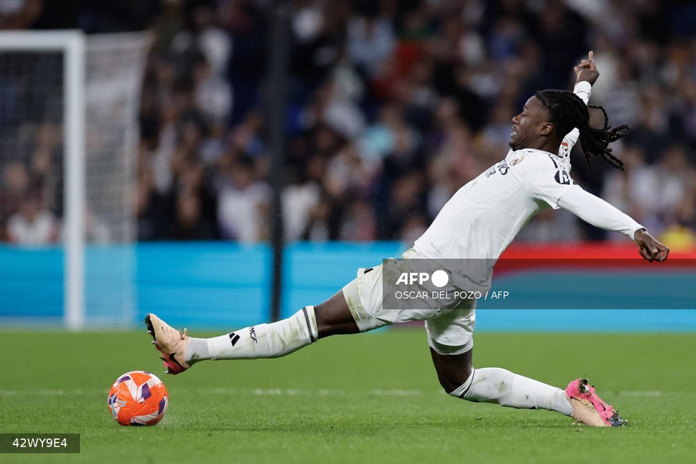 Camavinga muốn ở lại Real Madrid. Ảnh: AFP/TTXVN Camavinga muốn ở lại Real Madrid. Ảnh: AFP/TTXVN